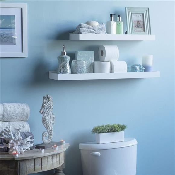 Philly Nursery Bookshelf - Book Shelves for Kids Room - 31 Inch White Set of 2 - Picture 4 of 6